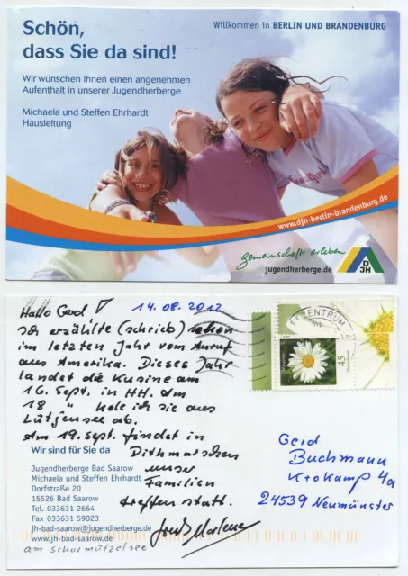 61595 - youth hostel Bad Saarov - postcard, run