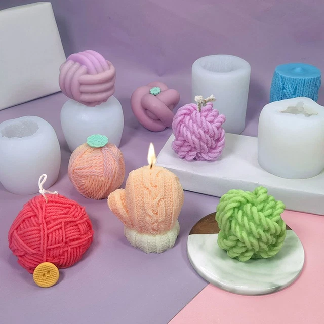 3D Woll kugel Handgemacht DIY Back werkzeuge Silikon formen Kerzen-Schimmel