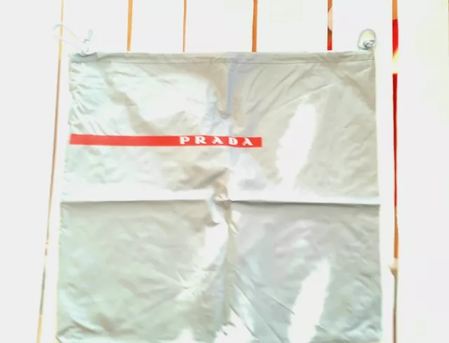 PRADA SILVER DUST bag plastic waterproof large SIZE 47cm length