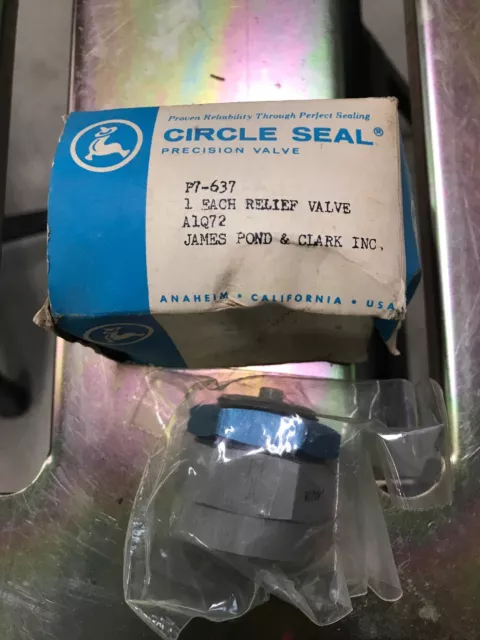 Circle Seal Controls Popoff Relief Valve P7-637