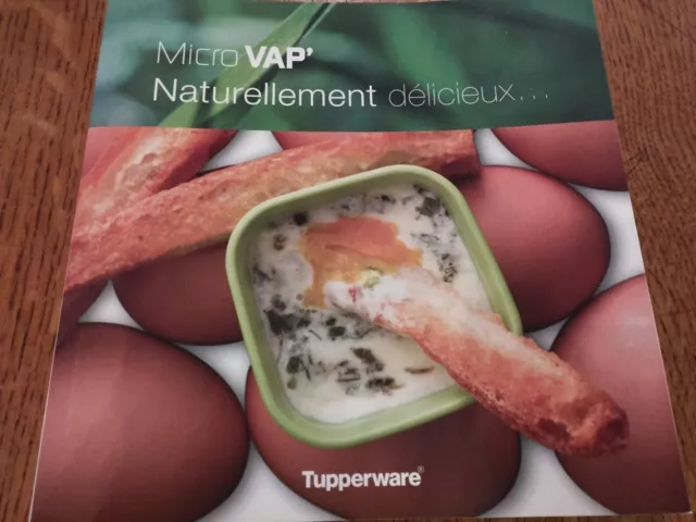 livre Tupperware Micro VAP naturellement délicieux recette cuisine vapeur