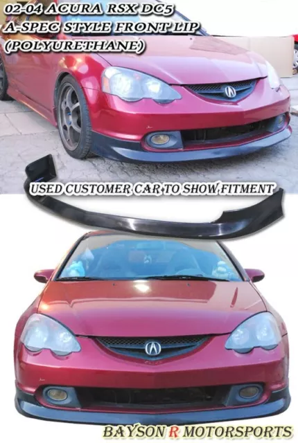 Fits 02-04 Acura RSX DC5 A-Spec Style Front Lip (Urethane)