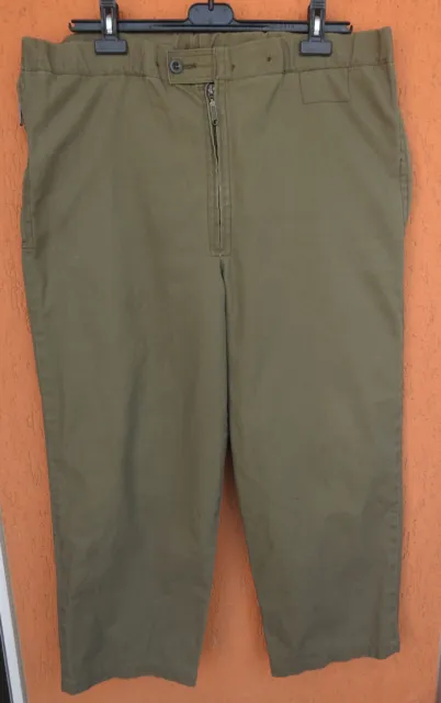 Vintage Army Military Pants SLU Austrian German Trousers Green W34-40", L26"