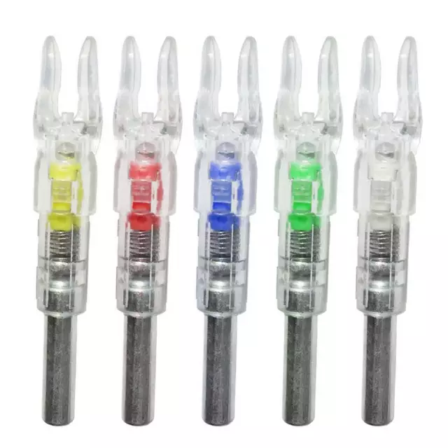 Automatic LED Arrows Lighted Nocks ID 6.2mm Arrows Nock Tail For Compound Bow