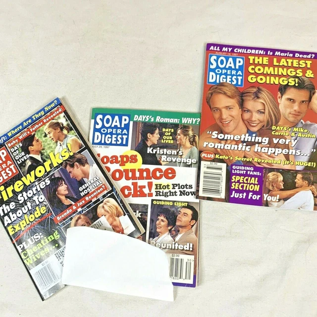 SOAP OPERA DIGEST Magazine Vintage Daytime Drama July August 1997 Lot