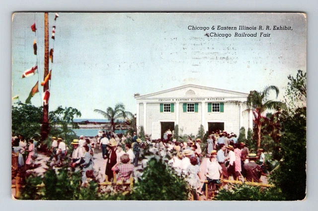 Chicago, IL-Illinois, Chicago Railroad Fair Railroad Exhibit , Vintage Postcard