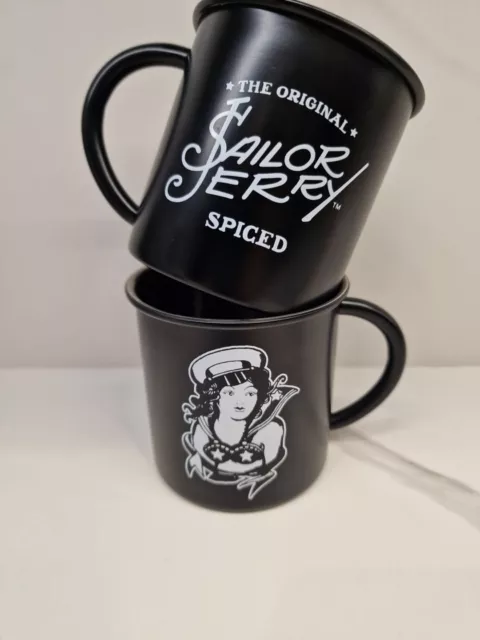 2 x Sailor Jerry Tin Mugs