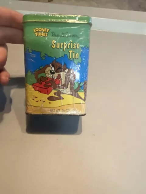 Russell Stover Candies 1998 Looney Tunes TAZ  Surprise Tin  Brand New Sealed!