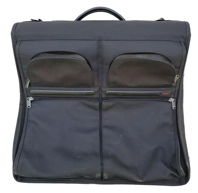 Tumi 22131D4 Black  Nylon   Bi Fold Garment Bag Luggage Used