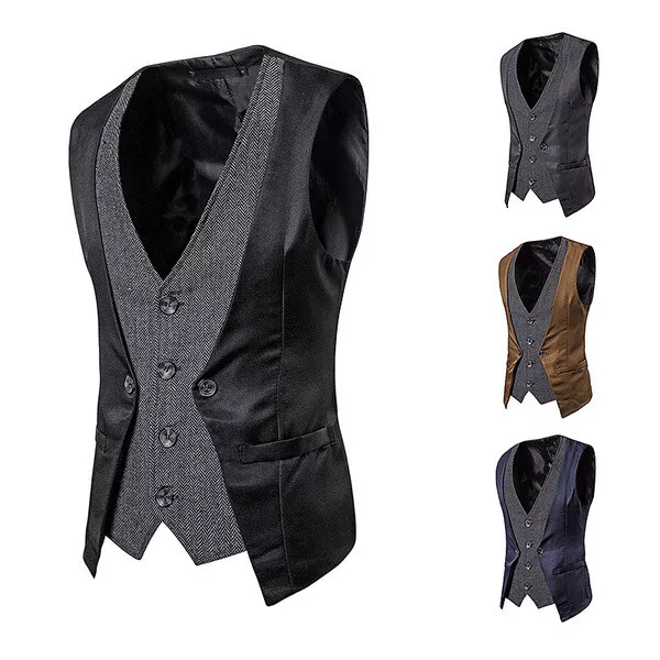 gilet panciotto uomo elegante nero grigio blu morbido bottone slim  uomo 1131