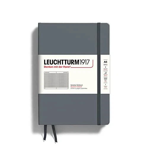 LEUCHTTURM1917 - Notebook Hardcover Medium A5-251 Numbered Pages for Writing ...
