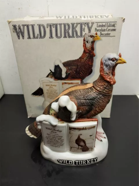 Vtg Empty 1980 Wild Turkey Liquor Decanter #2 Austin Nichols Lore Series Orig Bo