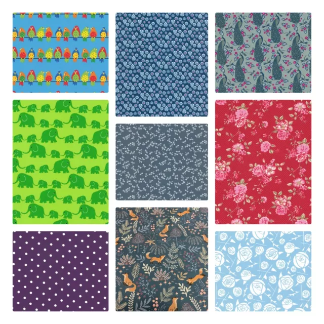Stoffreste Stoffe Patchworkstoffe 100% Baumwolle Reste 25x25cm 230 Variationen