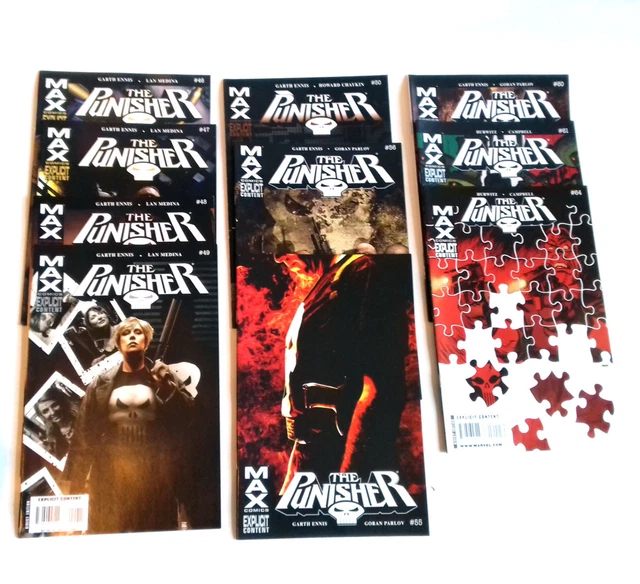 Marvel Comics MAX Series THE PUNISHER job Lot of 10 issues, netflix