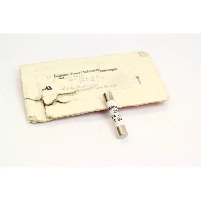 9Pcs FERRAZ T84312 Fusible FA 6.3A 6,3x32mm (B936)