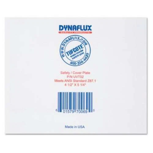 Dynaflux TUFCOTE Polycarbonate Hard Coated Lens, Scratch Resistant, 4 1/2 x 5
