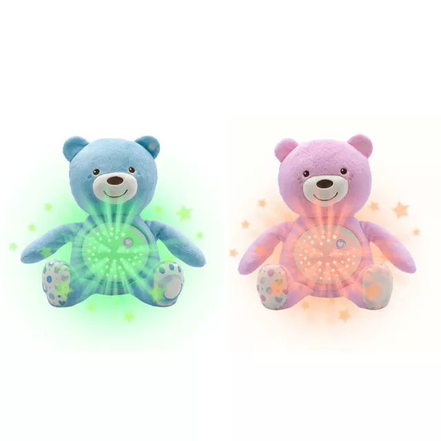 Chicco Soft Plush Baby Bear Lullaby Sound Musical Light Projector Toy 0m+