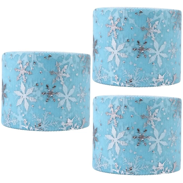 3 Sets Hochzeit Gaze Rolle Geschenk Verpackung Band Hochzeit Tüll Rollen