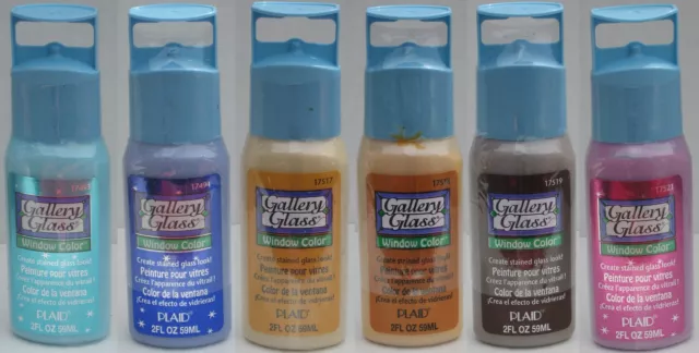 FolkArt Gallery Glass Paint 2oz Frost Clear