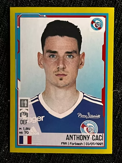 Sticker Panini Championnat Foot 2022 Anthony Caci Strasbourg # 438 Mint New