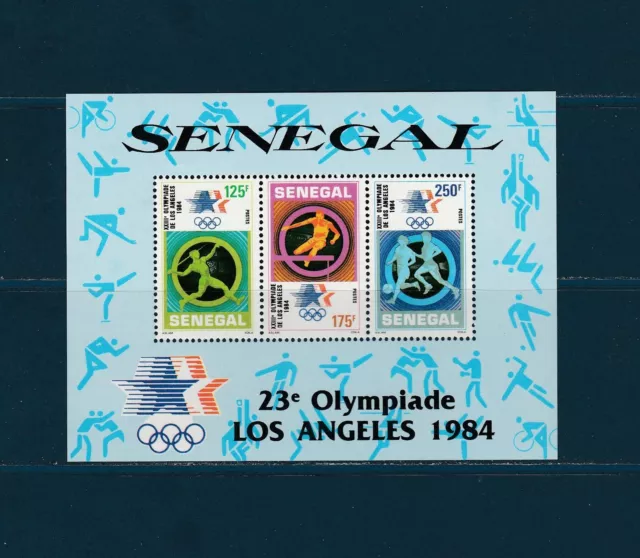 Sénégal   bloc  jeux olympiques de  Los Angeles   1984   num: 30 **