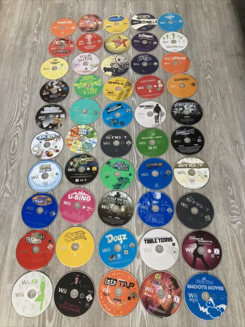 50 x Nintendo Wii Disc Only Video Games - Wholesale/Bundle/Joblot (2)