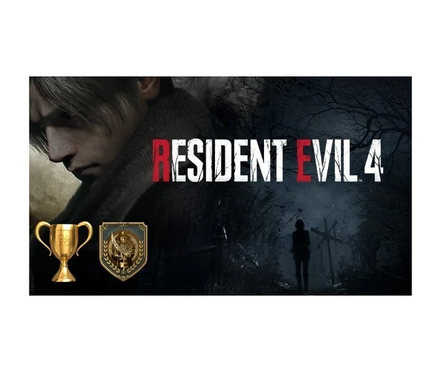 RESIDENT EVIL 4 REMAKE "Real Deadeye" TROPHY TROPHÉE SERVICE PS5 *NOT A GAME* EUR 10,00