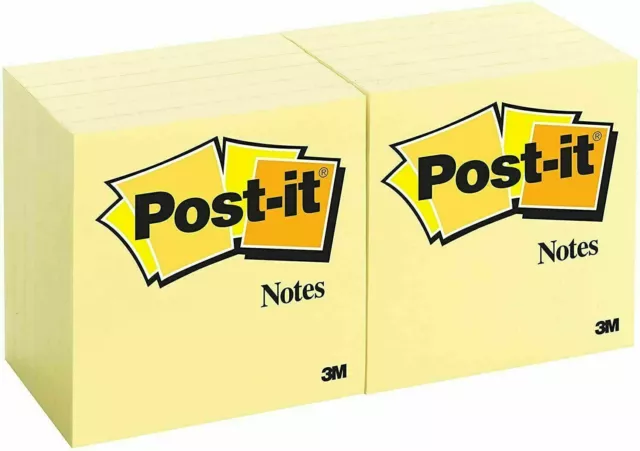 Post-it Notes 654 – Selbstklebende Haftnotizzettel in 76 x 76 mm – 1.200 Blatt