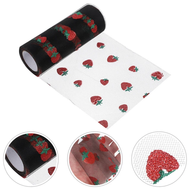 Ruban Tutu Petits Rouleaux De Filet À La Fraise Robe Formelle De Filles Ficelle