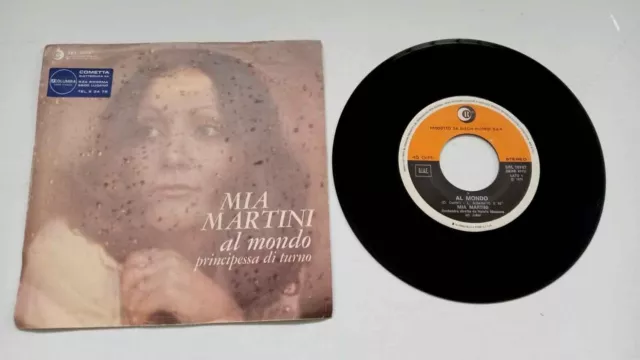 Vinile 45 girI-MIA MARTINI  AL MONDO 1975  VINTAGE VINYL RECORD 7"