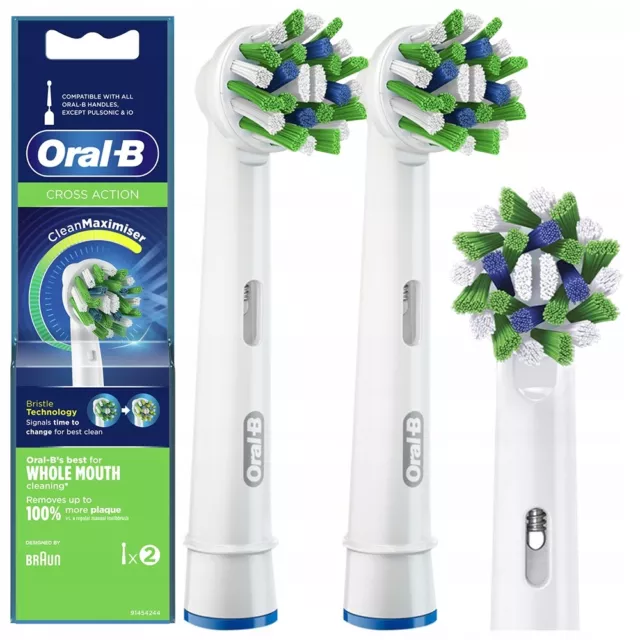 Oral-B Cross Action EB50AB Zahnbürstenkopf 2 Stück