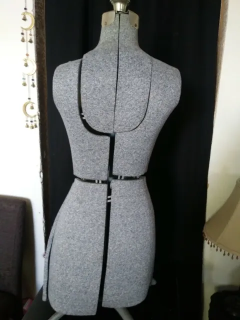 Mannequin vintage réglable forme robe - torse féminin 1950-1960 3