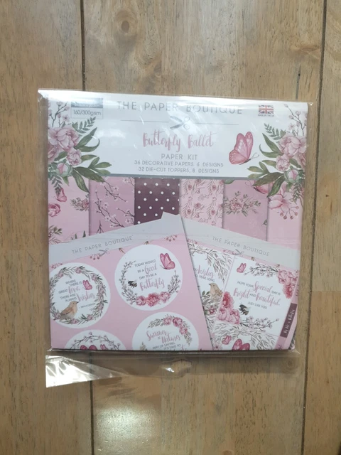 The Paper Boutique Schmetterling Ballett Papierset NEU UND VERSIEGELT versandkostenfrei 2