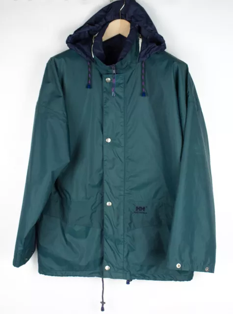 Vintage 00s Helly Hansen Uomo Acqua Resistenti Giacca Cappotto TAGLIA S
