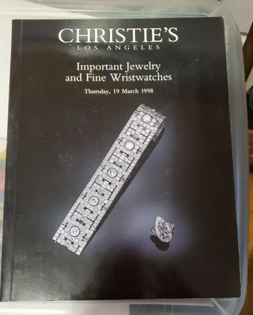 Christies auction catalog Imp Jewelry & Fine Wristwatches LA 1998