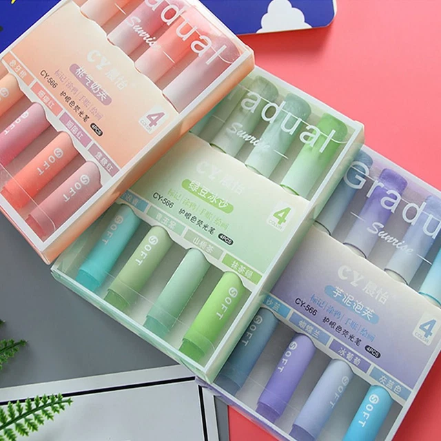 Points clés Marqueurs Stylo de couleur Ensemble de stylos à surligneur