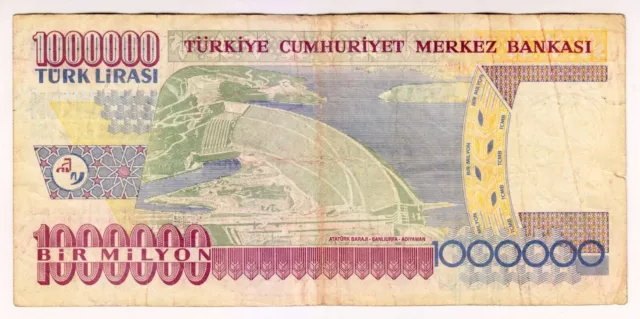 1970 Türkei 1 Million Lirasi 441987 Papiergeld Banknoten Währung 2