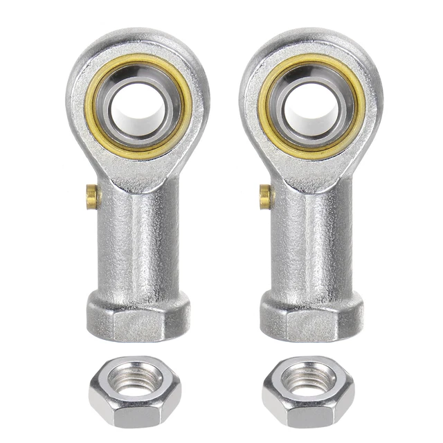 2pcs PHS8 M8 Female Rod End Bearing M8x1.25 Right Hand Thread,Includes Jam Nut