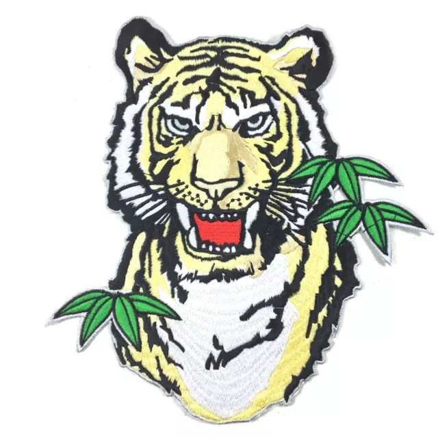 XXL TIGER Aufnäher PATCH Aufbügler Abzeichen Bügelbild Aufnäherbild Patches