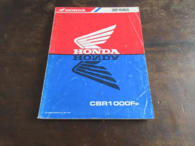 1992 Honda CBR1000F OEM Shop Manual Repair Instructions