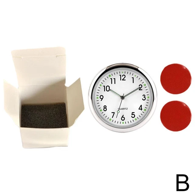 B Car Clock Luminous Stick-On Digital Watch Quartz Clocks For Vehicle New G8