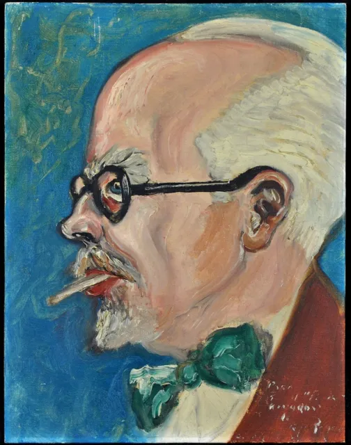 MID 20th CENTURY IMPRESSIONIST OIL ON BOARD PORTRAIT OF A SMOKING MAN PAINTING