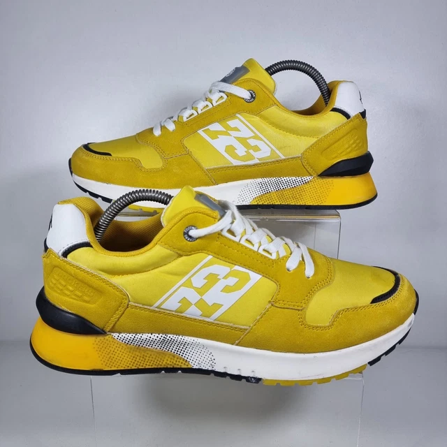 Mens yellow sale trainers uk