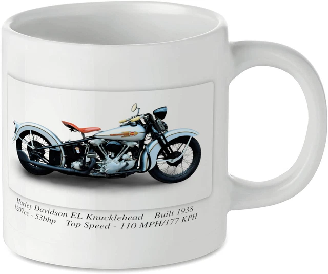 HARLEY DAVIDSON EL Knucklehead Motorcycle Motorbike Tea Coffee Mug
