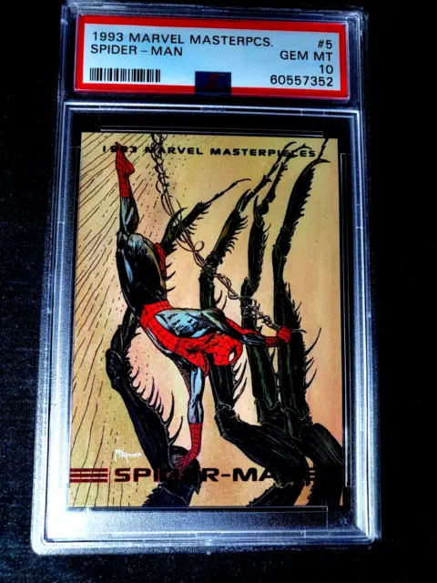 1993 Marvel Masterpieces #5 SPIDER-MAN PSA 10 GEM MINT SPIDERMAN