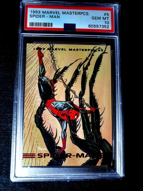 1993 Marvel Masterpieces #5 SPIDER-MAN PSA 10 GEM MINT SPIDERMAN 1993 Marvel Masterpieces #5 SPIDER-MAN PSA 10 GEM MINT SPIDERMAN
