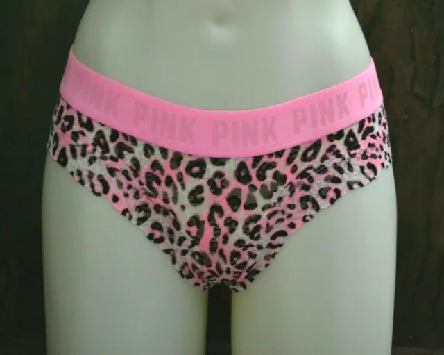 Vs Pink Mini Logo Strappy Cheekster BRAND NEW small leopard
