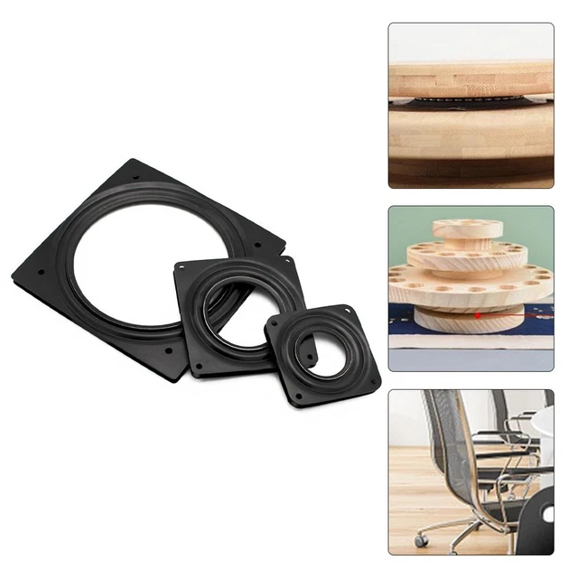 Tocadiscos hueco negro galvanizado placa escritorio cojinete giratorio