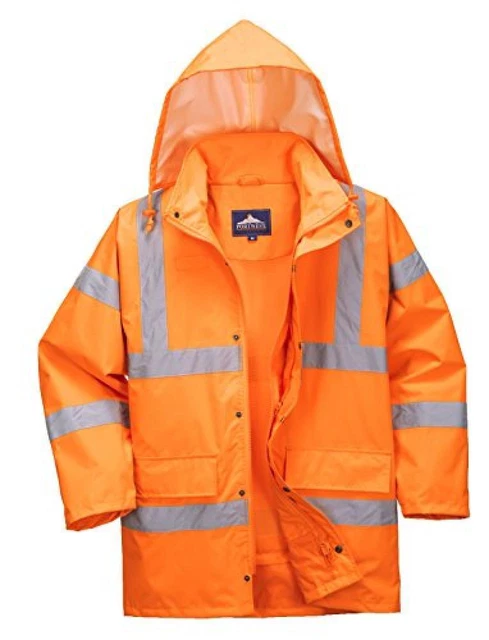 (TG. XL) Portwest RT60ORRXL Giacca Impermeabile, Traspirante ad Alta Visibilit ,