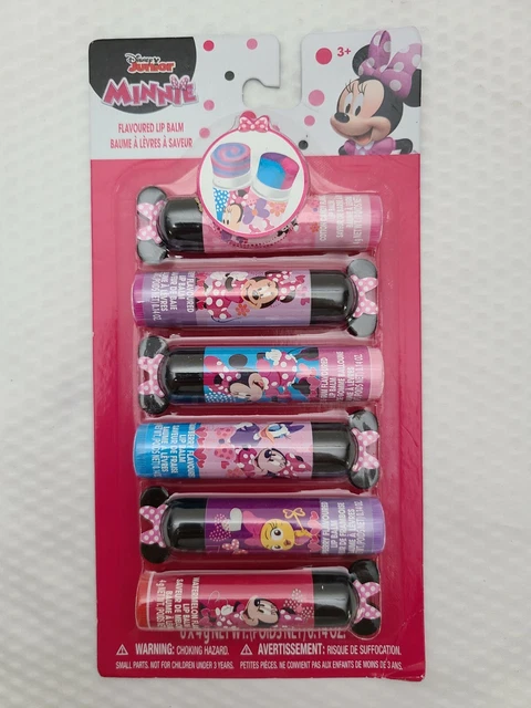 Disney Junior Minnie Mouse Flavored Lip Balm 6 pack - Free Shipping Sealed